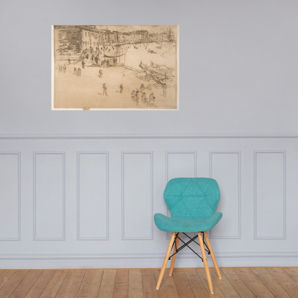 The Riva, No. 2 - James McNeill Whistler - 1879–80 - Paper Poster Museum quality 7741951