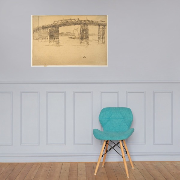 Old Battersea Bridge - James McNeill Whistler - 1879 - Photo Paper Poster Museum quality 7742163
