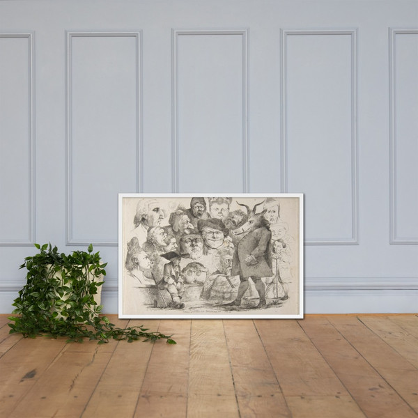 All Who See Me Jeer at Me (Omnes Videntes me Deriserunt me) - Joseph François Foulquier - 1773 - Matte Paper Framed Poster Museum quality 7723530