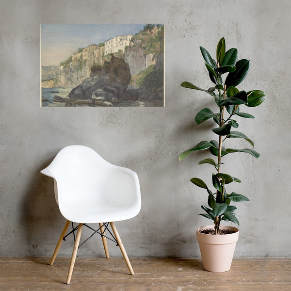 Houses at Sorrento - Thomas Hartley Cromek - mid-19th century - Paper Poster Museum quality 7744000