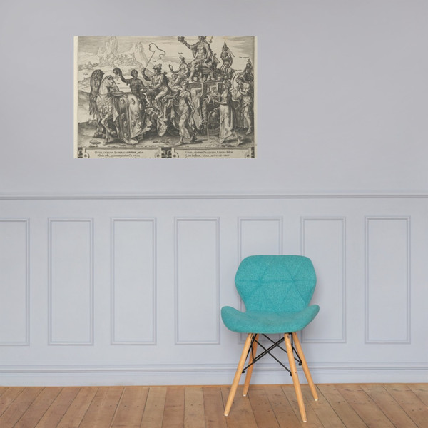 The Triumph of the Riches, from The Cycle of the Vicissitudes of Human Affairs, plate 2 - Cornelis Cort - 1564 - Photo Paper Poster Museum quality 7747061