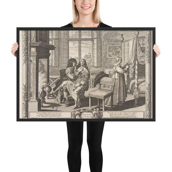 Touch (Le Toucher) - Abraham Bosse - ca. 1638 - Matte Paper Framed Poster Museum quality 7725097