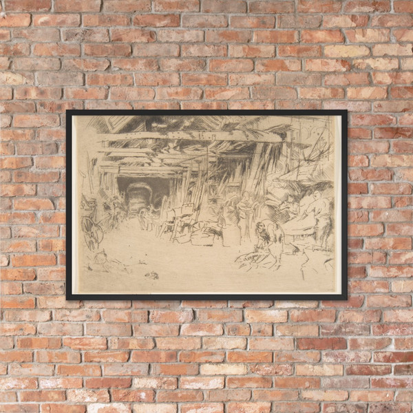 Wheelwright - James McNeill Whistler - 1879–80 - Photo Paper Framed Poster Museum quality 7738549