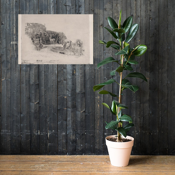 Place Pigalle in 1878 - Félix-Hilaire Buhot - 1860–98 - Paper Poster Museum quality 7738114