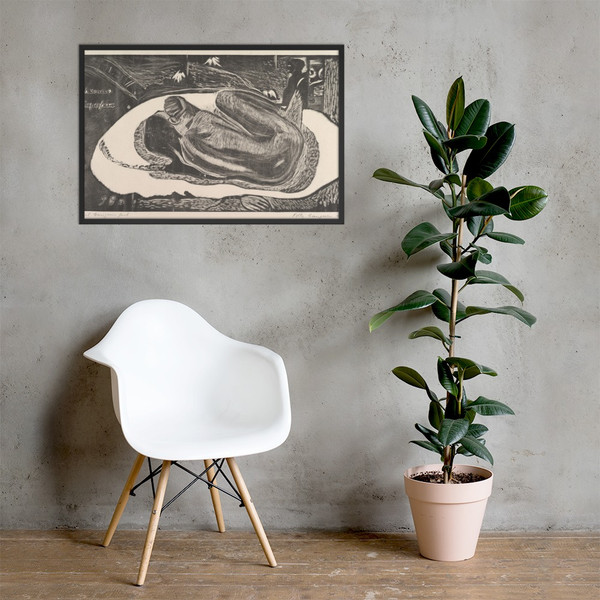 Spirit of the Dead Watching (Manao Tupapau), from Fragrance (Noa Noa) - Paul Gauguin - 1893–94 - Photo Paper Framed Poster Museum quality 7797893