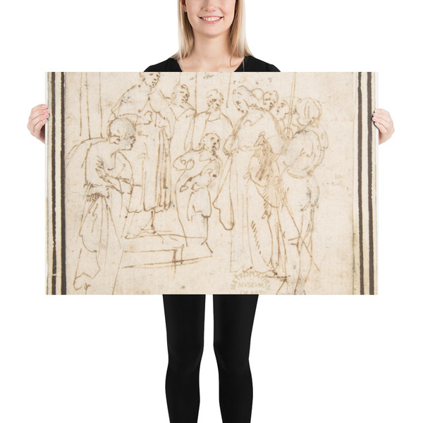 Christ before the High Priest Caiphas - Francesco Allegrini - 1624–63 - Paper Poster Museum quality 7797313