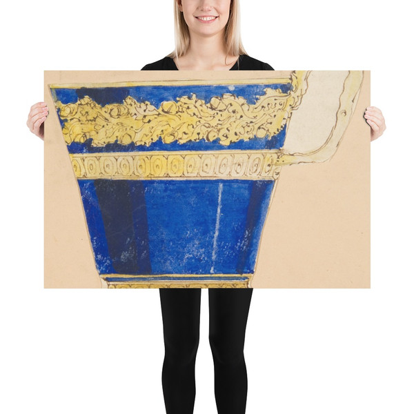 Design for a cup - Anonymous, French, 19th century - 19th century - Photo Paper Poster Museum quality 7799936