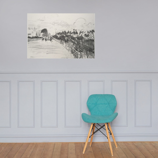 The Races (Les Courses) - Edouard Manet - 1865–72, published 1884 - Paper Poster Museum quality 7798225