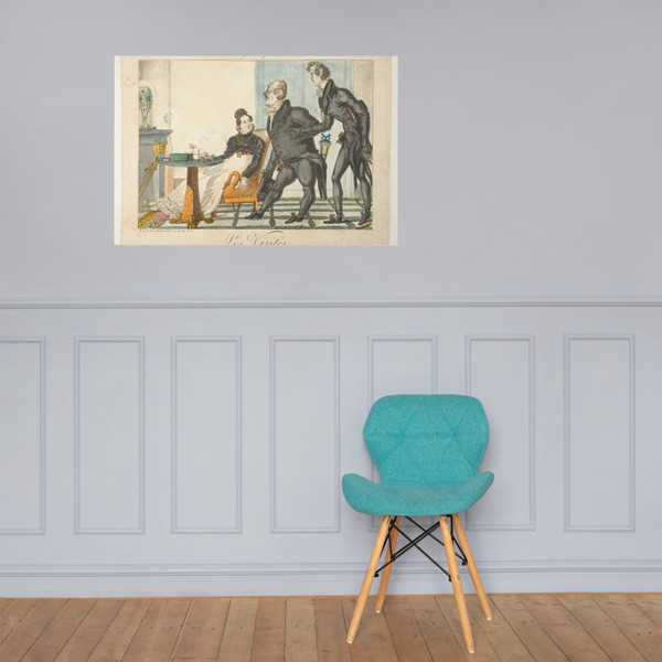 Les Visites, Musée Grotesque, No. 21 - Anonymous, French, 19th century - early 19th century - Paper Poster Museum quality 7799834