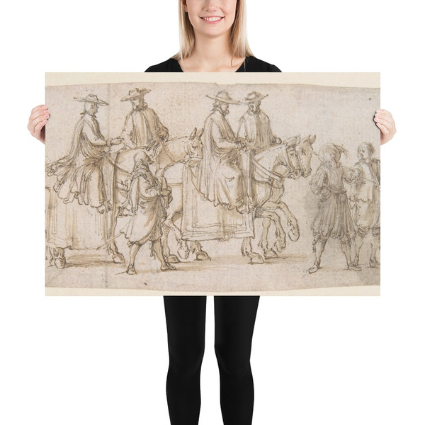 A Procession - Stefano della Bella - 1610–64 - Paper Poster Museum quality 7797037