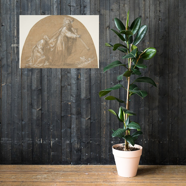 Domine, Quo Vadis - Jacopo Vignali - 1592–1664 - Paper Poster Museum quality 7795948