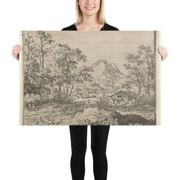 The Broad River - Allart van Everdingen - Paper Poster Museum quality 7794327
