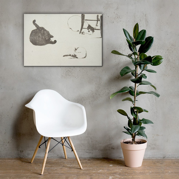 Cats - Edouard Manet - 1868–69 - Canvas Museum quality 7798729