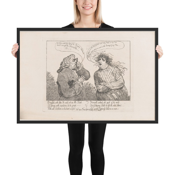 The Incurable - Thomas Rowlandson - April 4, 1784 - Matte Paper Framed Poster Museum quality 7794166
