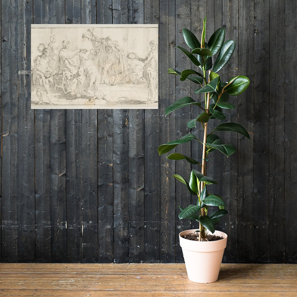 Illustration for a Book:  Allegorical Scene of Coronation - Giovanni Battista Tiepolo - 1696–1770 - Photo Paper Poster Museum quality 7799290