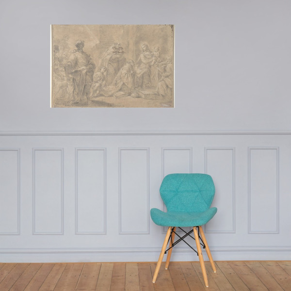 Adoration of the Magi - Ercole Graziani the Younger - 1688–1765 - Photo Paper Poster Museum quality 7795818