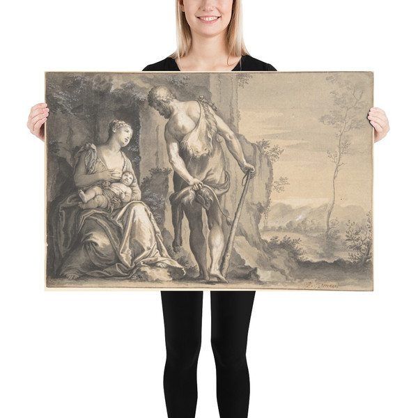 The Family of Cain - Peter Oliver - ca. 1638–47 - Photo Paper Poster Museum quality 7795480