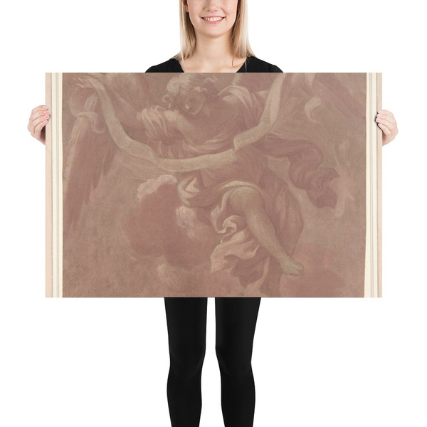 Angel Holding a Banderole - Antonio Franchi (Il Lucchese) - 1706 - Photo Paper Poster Museum quality 7796066