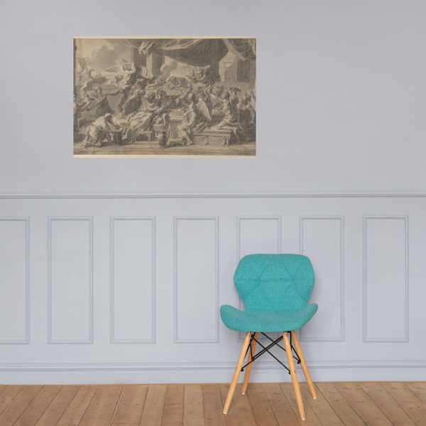 The Harpies Driven from the Table of King Phineus by Zetes and Calais - François Verdier - n.d. - Photo Paper Poster Museum quality 7794791