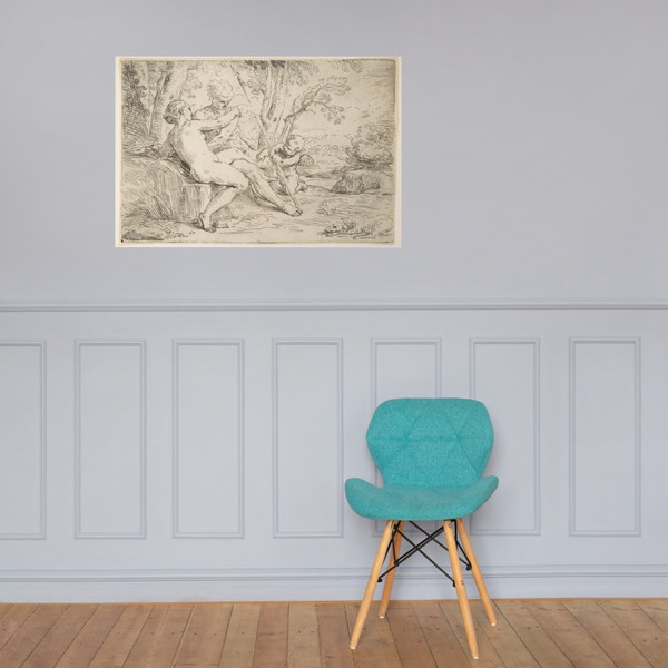 Venus and Adonis - Simone Cantarini - ca. 1637–39 - Paper Poster Museum quality 7795235