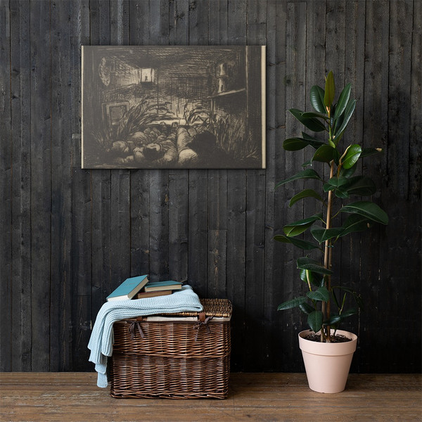 Sleeping on Board the Boat - Charles-François Daubigny - 1861 - Canvas Museum quality 7799444