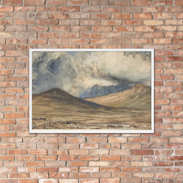 Mountains of Auvergne - Paul Huet - 1831–33 - Matte Paper Framed Poster Museum quality 7798926