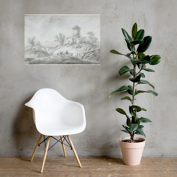 Landscape - Jean Pillement - 1792 - Photo Paper Poster Museum quality 7795173