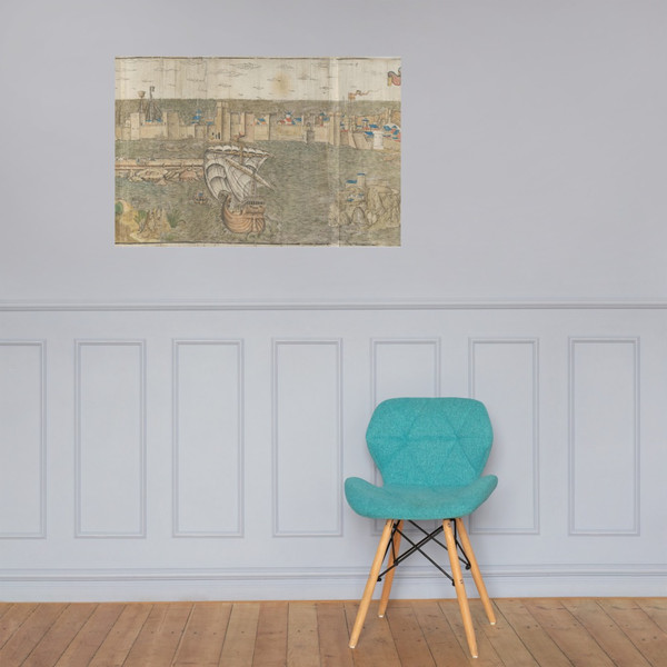 La Peregrination en Terre Sainte  (Pilgrimage to the Holy Land) - Nicolas Le Huen - 1488 - Photo Paper Poster Museum quality 7796904