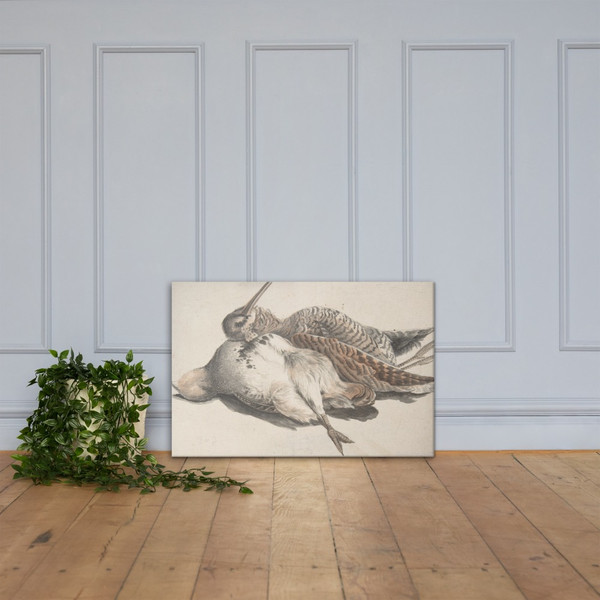 Dead Birds. - Count Giorgio Durante (Duranti) - 1685–1755 - Canvas Museum quality 7796370