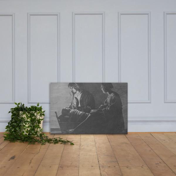 The Virgin and Child with Saint Anne - Anonymous, Netherlandish, 17th century - 1600–1675 - Canvas Museum quality 7795639