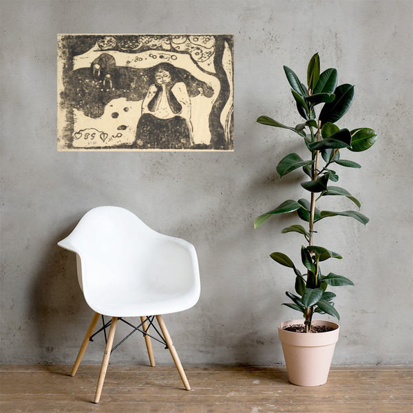 Human Misery - Paul Gauguin - 1898–99 - Paper Poster Museum quality 7797843