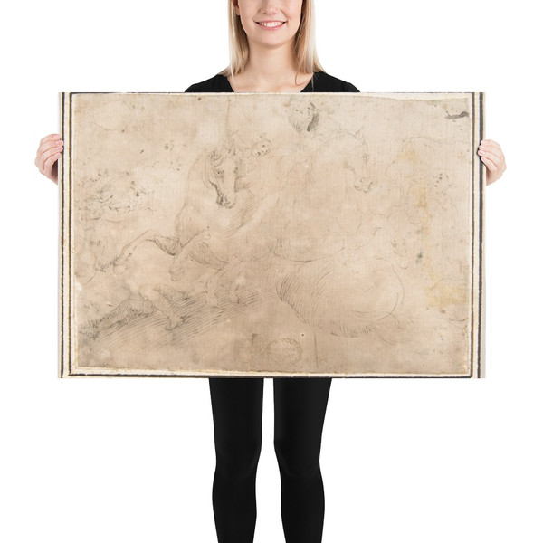 Cavalry Engagement - Francesco Allegrini - 1624–63 - Photo Paper Poster Museum quality 7797496