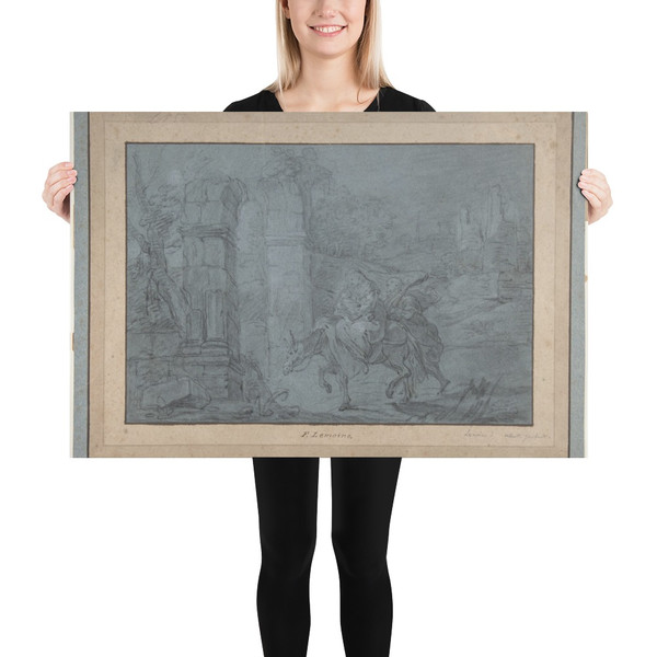 The Flight into Egypt - François Le Moyne - early 18th century - Paper Poster Museum quality 7798115