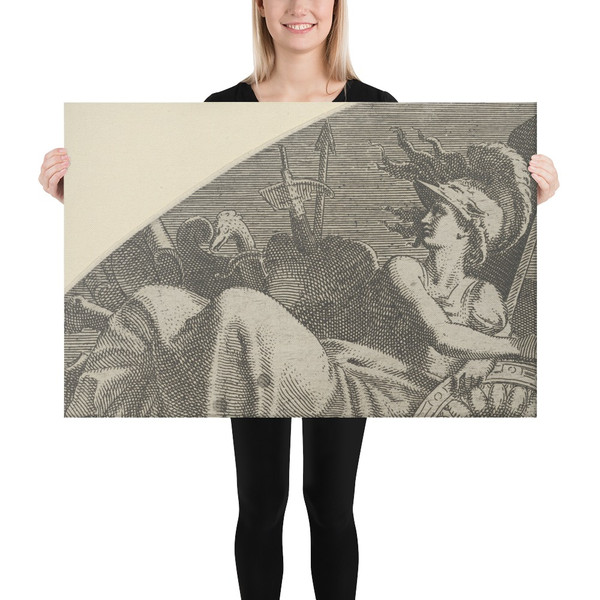 Bellona Seated on her Trophies - Léon Davent - ca. 1540–45 - Canvas Museum quality 7798836