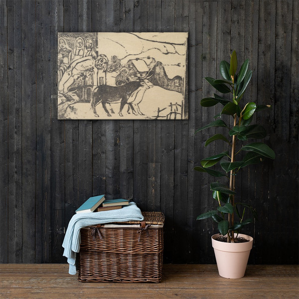 Le Calvarie Breton - Paul Gauguin - 1898–99 - Canvas Museum quality 7797897