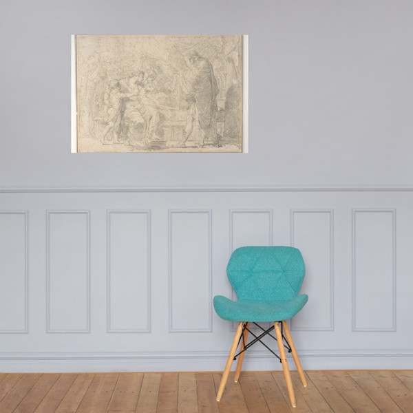 The Royal Family of Troy Mourning the Death of Hector - Gaetano Gandolfi - 1734–1802 - Paper Poster Museum quality 7796019