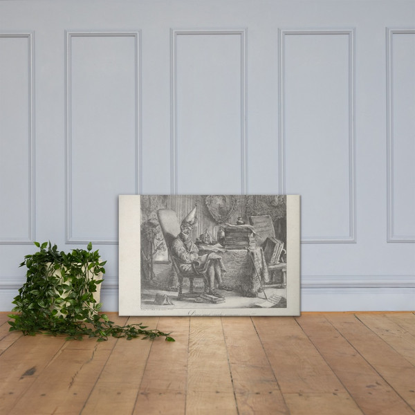 A Literary Fellow Meditating - Anonymous - 1821 - Canvas Museum quality 7798957