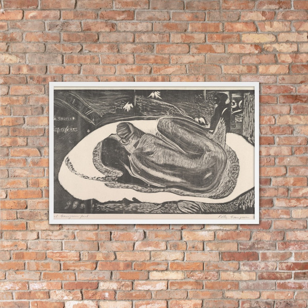 Spirit of the Dead Watching (Manao Tupapau), from Fragrance (Noa Noa) - Paul Gauguin - 1893–94 - Matte Paper Framed Poster Museum quality 7797870