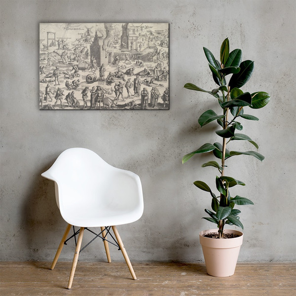 De Blauwe Huyck (The Blue Hood) - Theodoor Galle - 1571–1633 - Canvas Museum quality 7797192