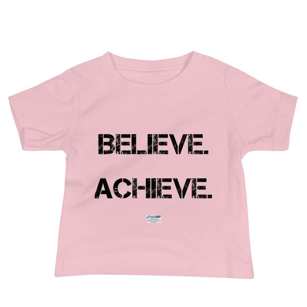 Believe. Achieve. Succeed. - Baby Short Sleeve Tee Motivational quotes 7801474