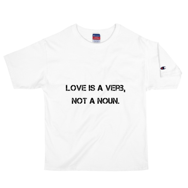 Love is a verb, not a noun. - Heritage Jersey T-Shirt Motivational quotes 7801884