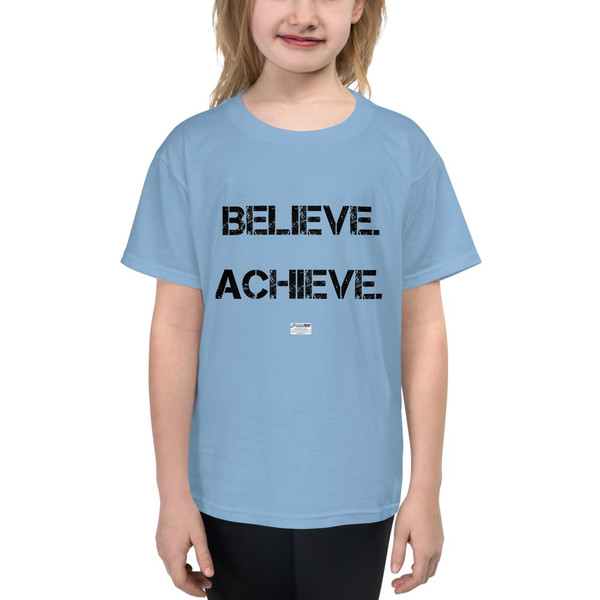 Believe. Achieve. Succeed. - Youth Lightweight Fashion T-Shirt Motivational quotes 7800666
