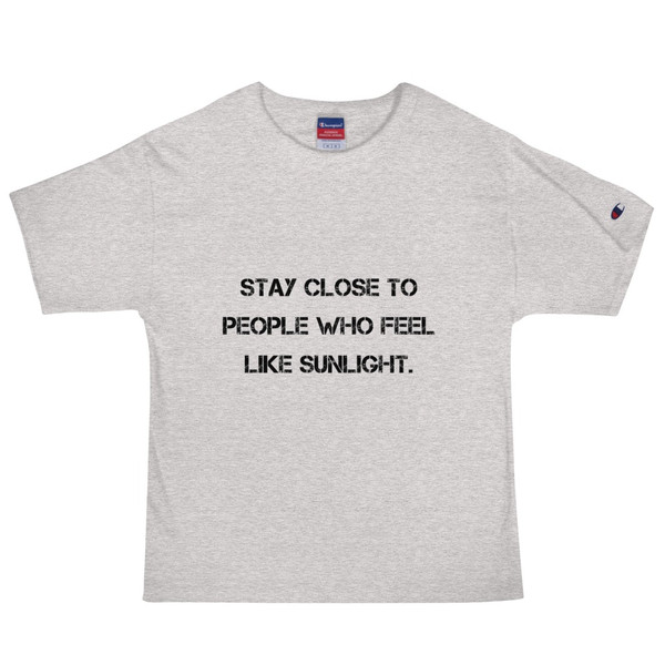 Stay close to people who feel like sunlight. - Heritage Jersey T-Shirt Motivational quotes 7812950