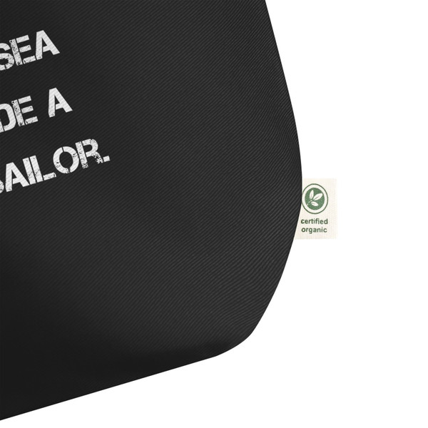 A smooth sea never made a skillful sailor. - Organic Cotton Large Tote Motivational quotes 7812880