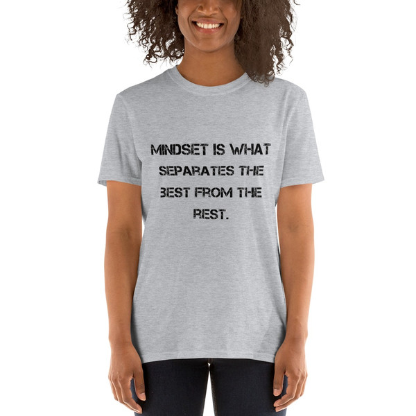 Mindset is what separates the best from the rest. - Unisex Softstyle T-Shirt Motivational quotes 7814212