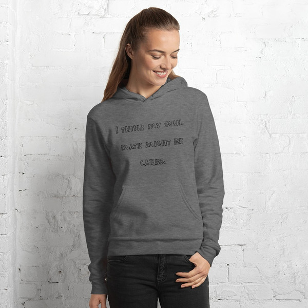 I think my soul mate might be carbs. - Unisex Fleece Pullover Hoodie Funny quotes 7816850