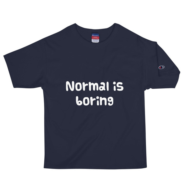 Normal is boring - Heritage Jersey T-Shirt Funny quotes 7817037