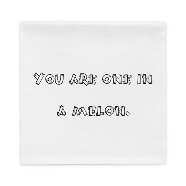 You are one in a melon. - Pillow Case Funny quotes 7821380
