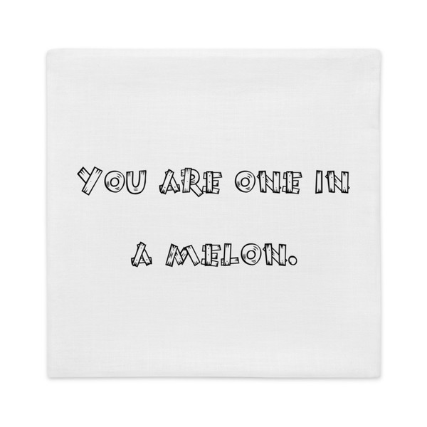 You are one in a melon. - Premium Pillow Case Funny quotes 7827907
