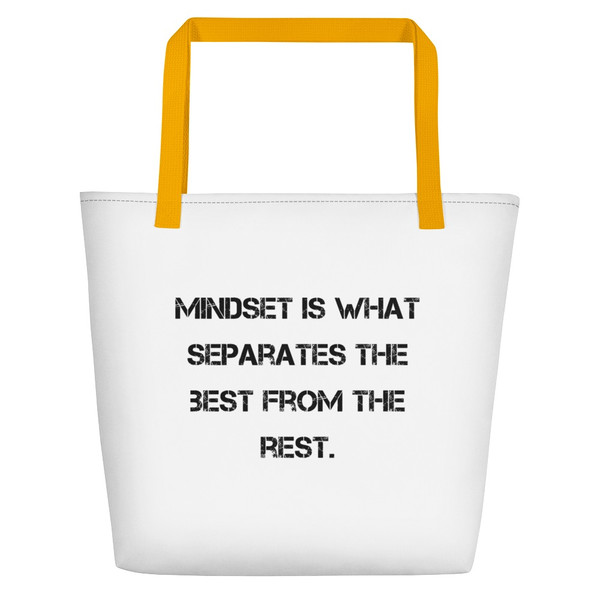 Mindset is what separates the best from the rest. - Beach Bag Motivational quotes 7832540